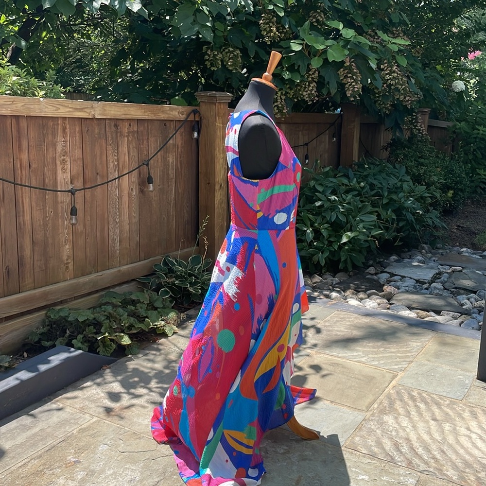 (NEW) Anthropologie Coconinno Jenine Maxi Dress - Miami Vibes - Picture 10 of 16